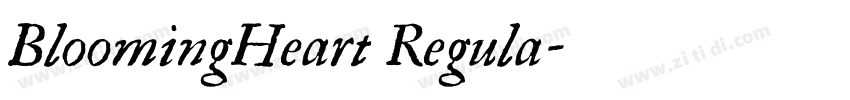 BloomingHeart Regula字体转换